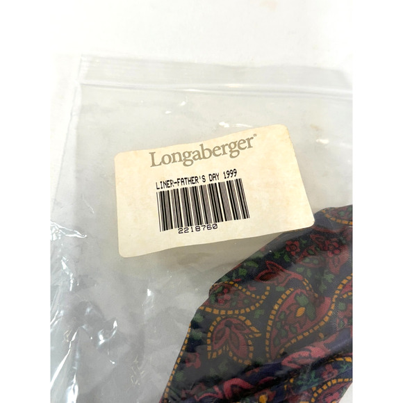 1999 Longaberger Father's Day Paisley Print Fabric Liner 2218760 - Picture 2 of 3